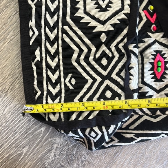 Forever 21 Canvas Boho Tribal Embellished Tote Bag - Picture 14 of 14